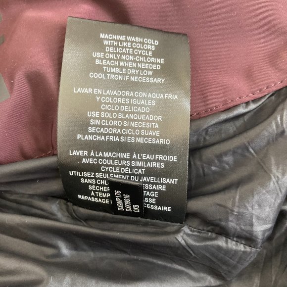 Dkny Elastic Cuffs Zip Closure High Neck Winter Bomber Jacket - Picture 15 of 16